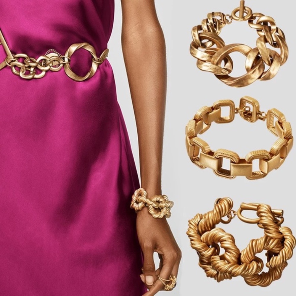 Zara Link Twist Chain or Box Chain Limited Edition Bracelet - Picture 3 of 16